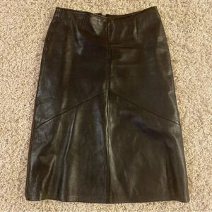 Vakko sport leather skirt size 8